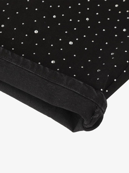 Stylish Wide-Leg Pants with Sparkling Studs for Women 