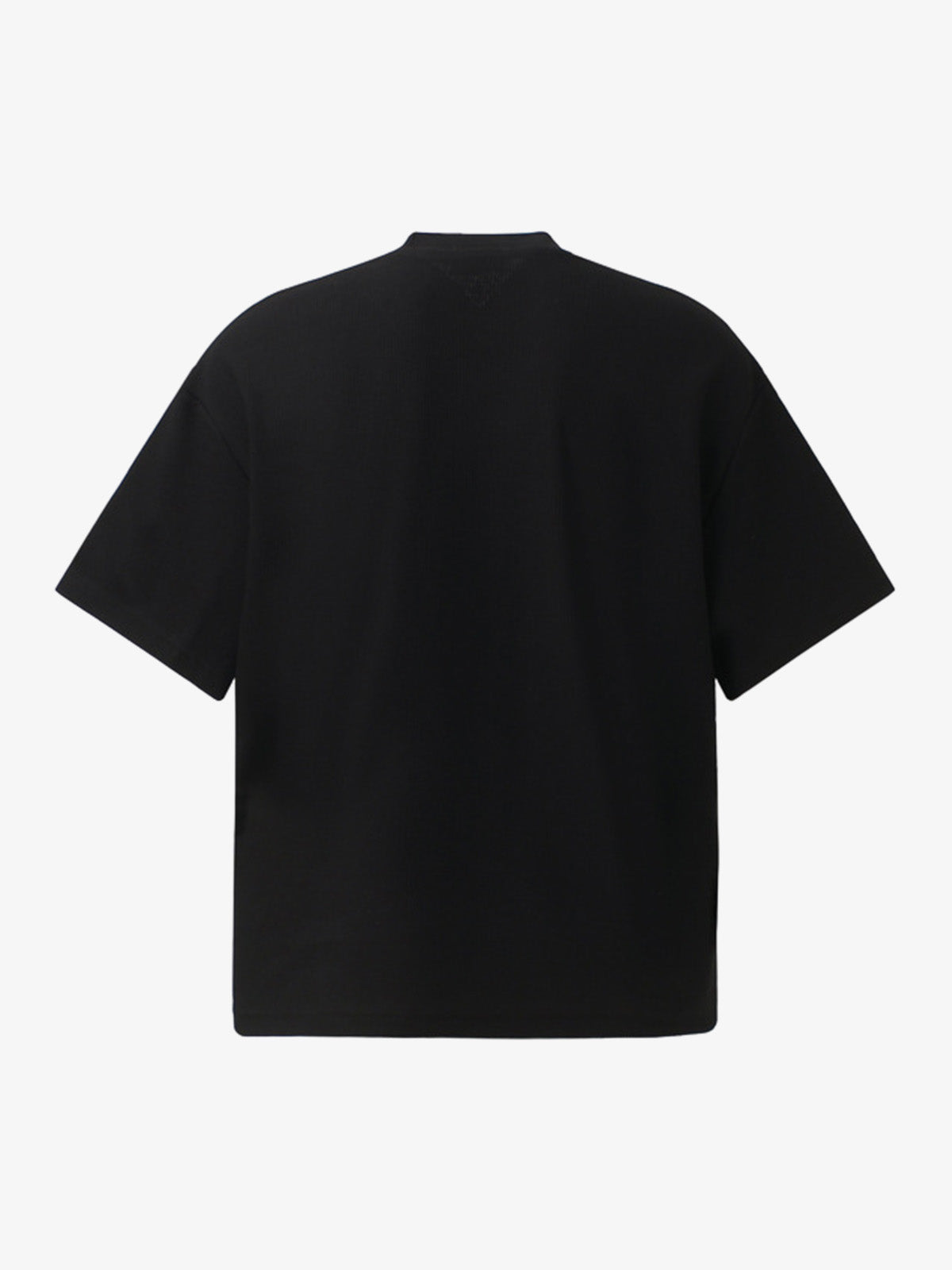 Side Script Waffle Knit T-Shirt