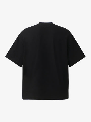 Side Script Waffle Knit T-Shirt