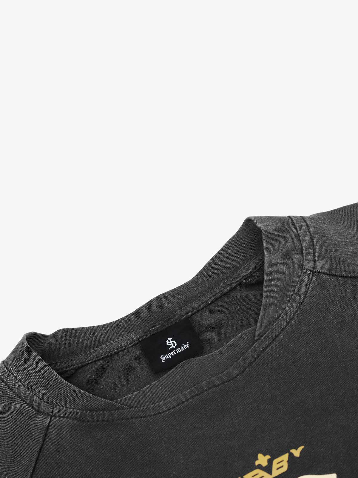 Digital Graphic Deconstructed Patchwork Long Sleeve Tee