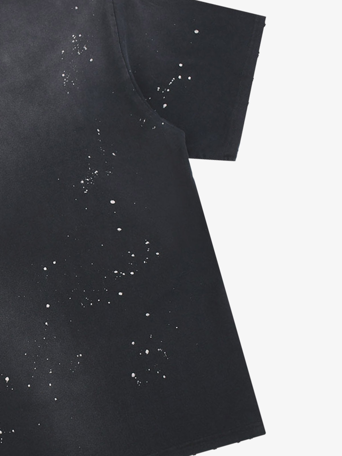 Cracked Graphic Paint-Splatter Distressed Tee