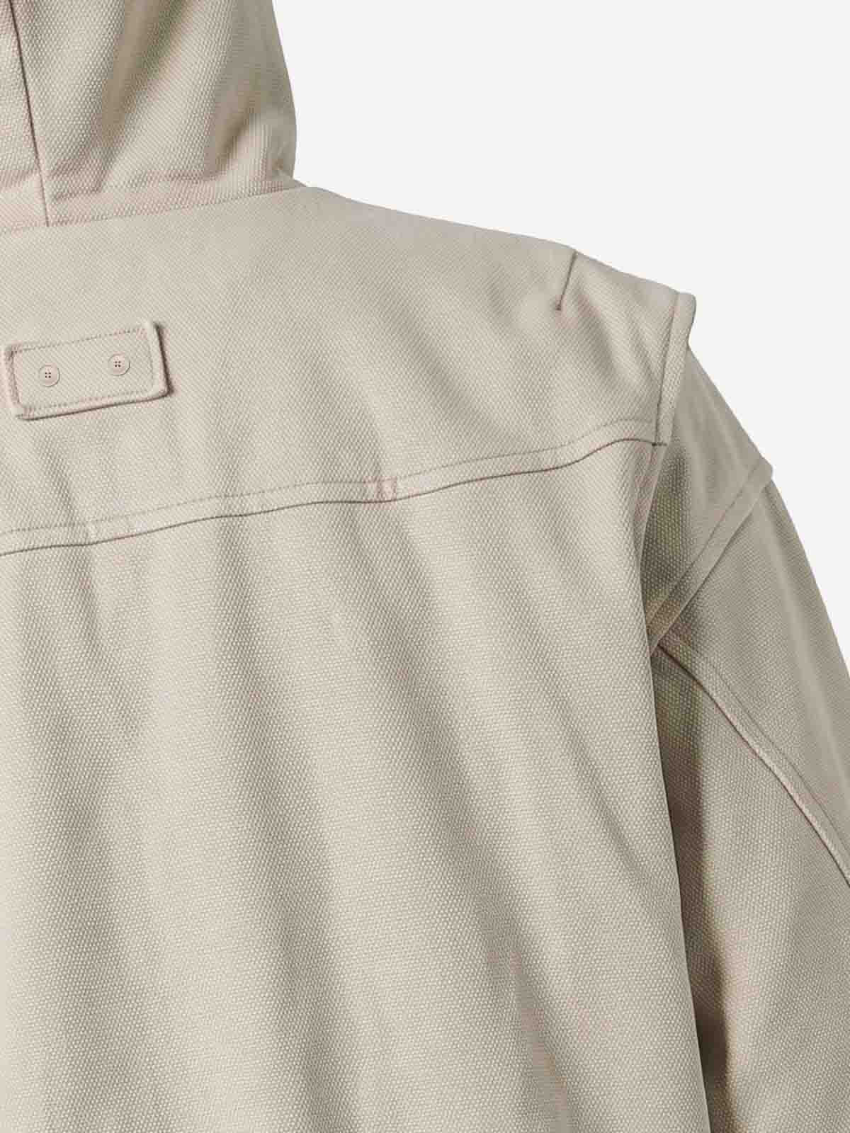 Washed Deconstructed Multi-Pocket Hooded Jacket