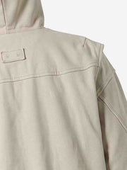 Washed Deconstructed Multi-Pocket Hooded Jacket
