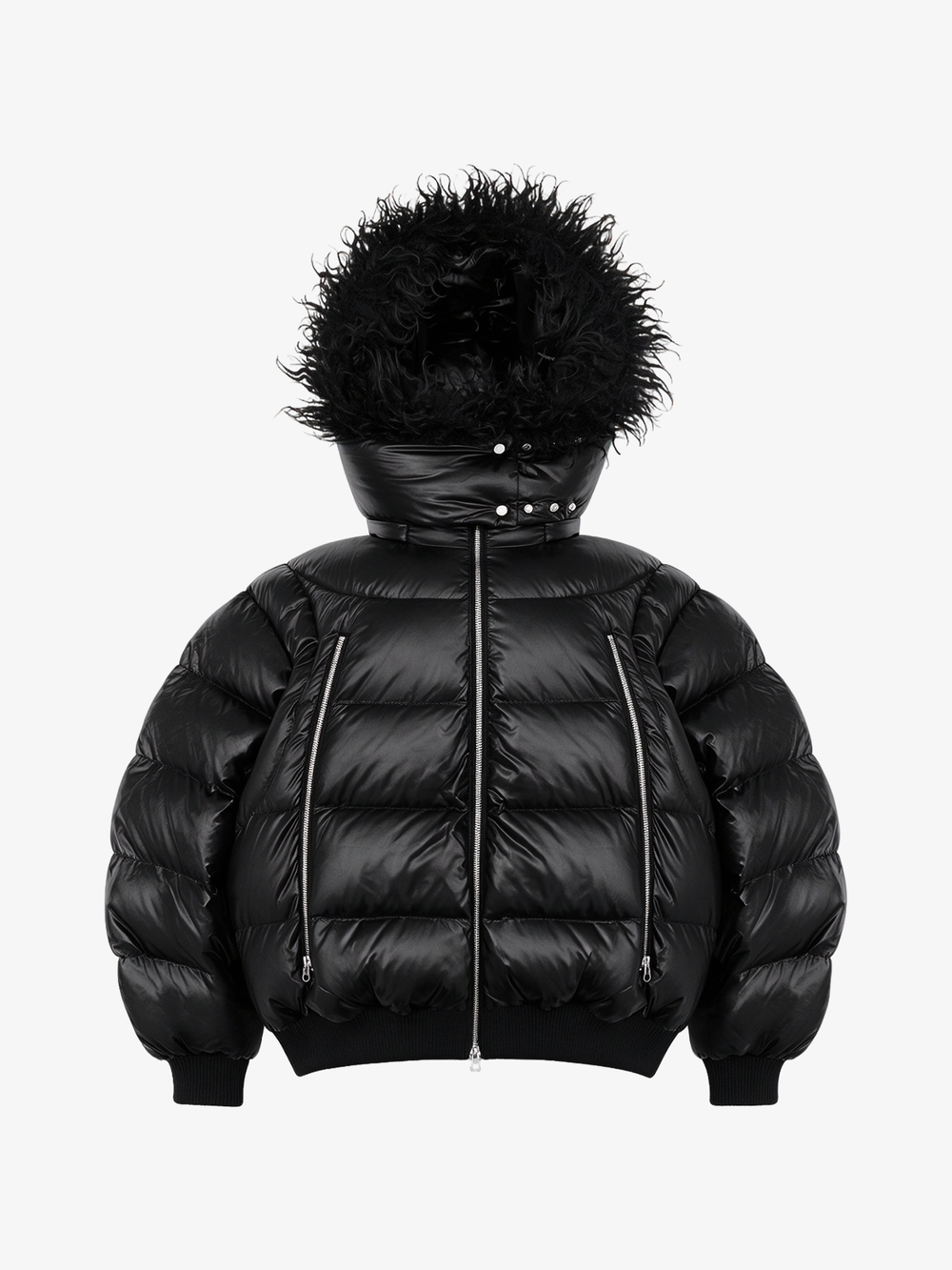 Detachable Fur Collar Puffer Jacket