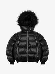 Detachable Fur Collar Puffer Jacket