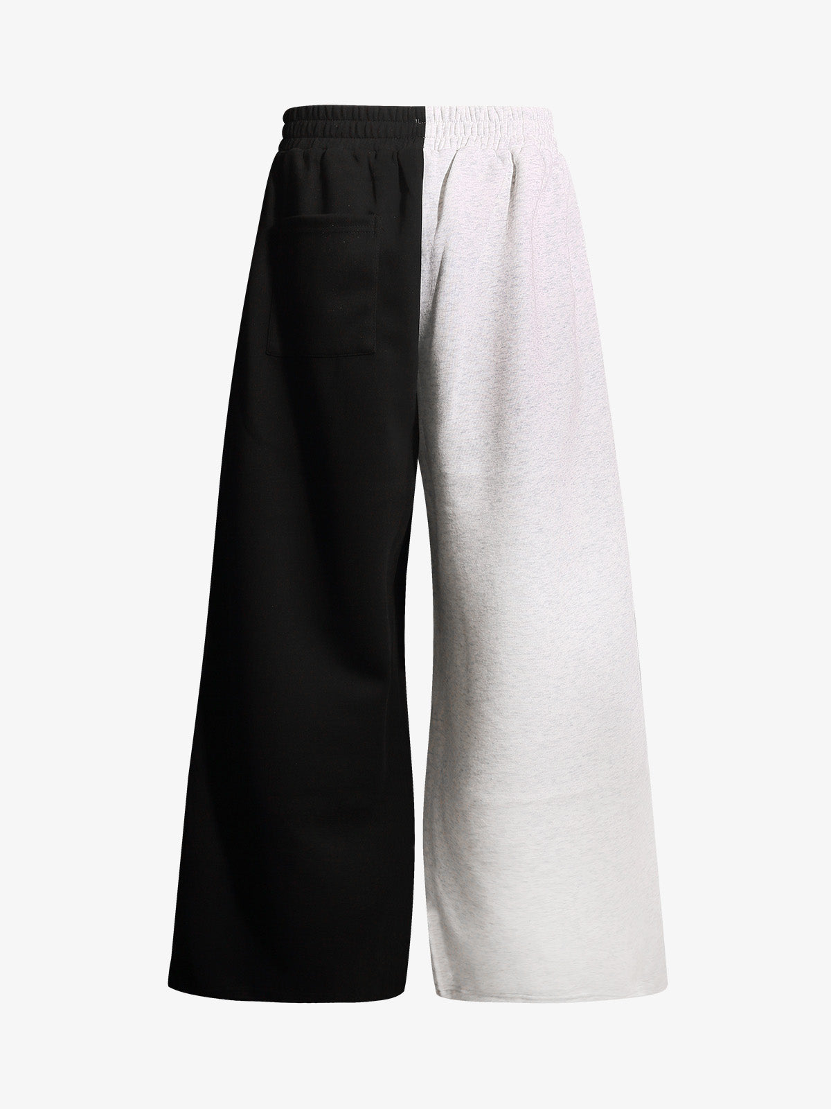 Camo Flag Graphic Patchwork Wide-Leg Sweatpants