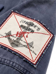 Patch Graphic Heavyweight M65 Jacket; Gray Blue / S, Gray Blue / M, Gray Blue / L, Gray Blue / XL, Gray Blue / 2XL