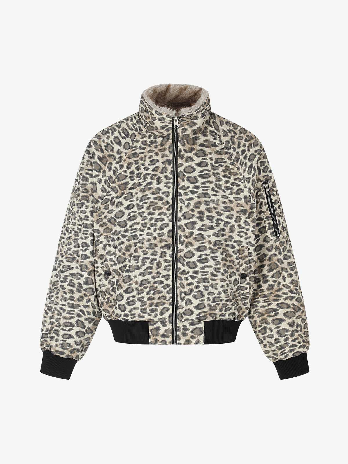 Leopard Reversible Faux-Fur Coat