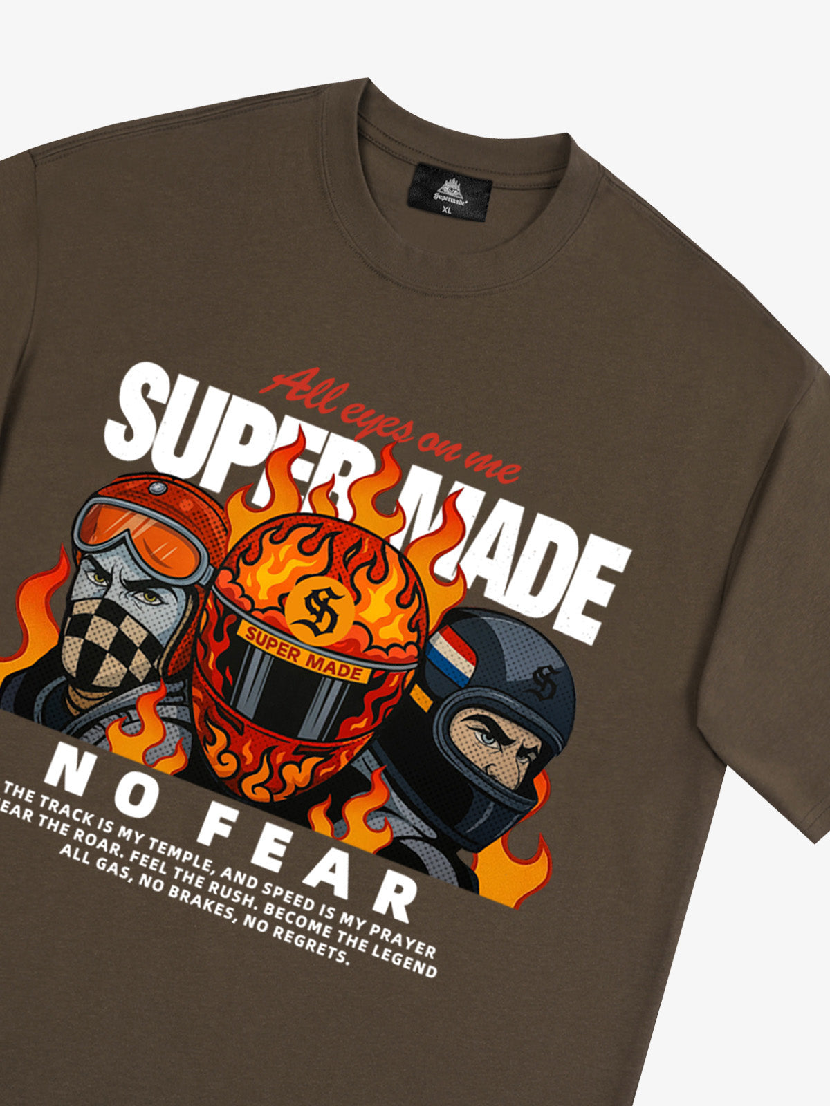 Motorcycle racing graphic T-shirt 