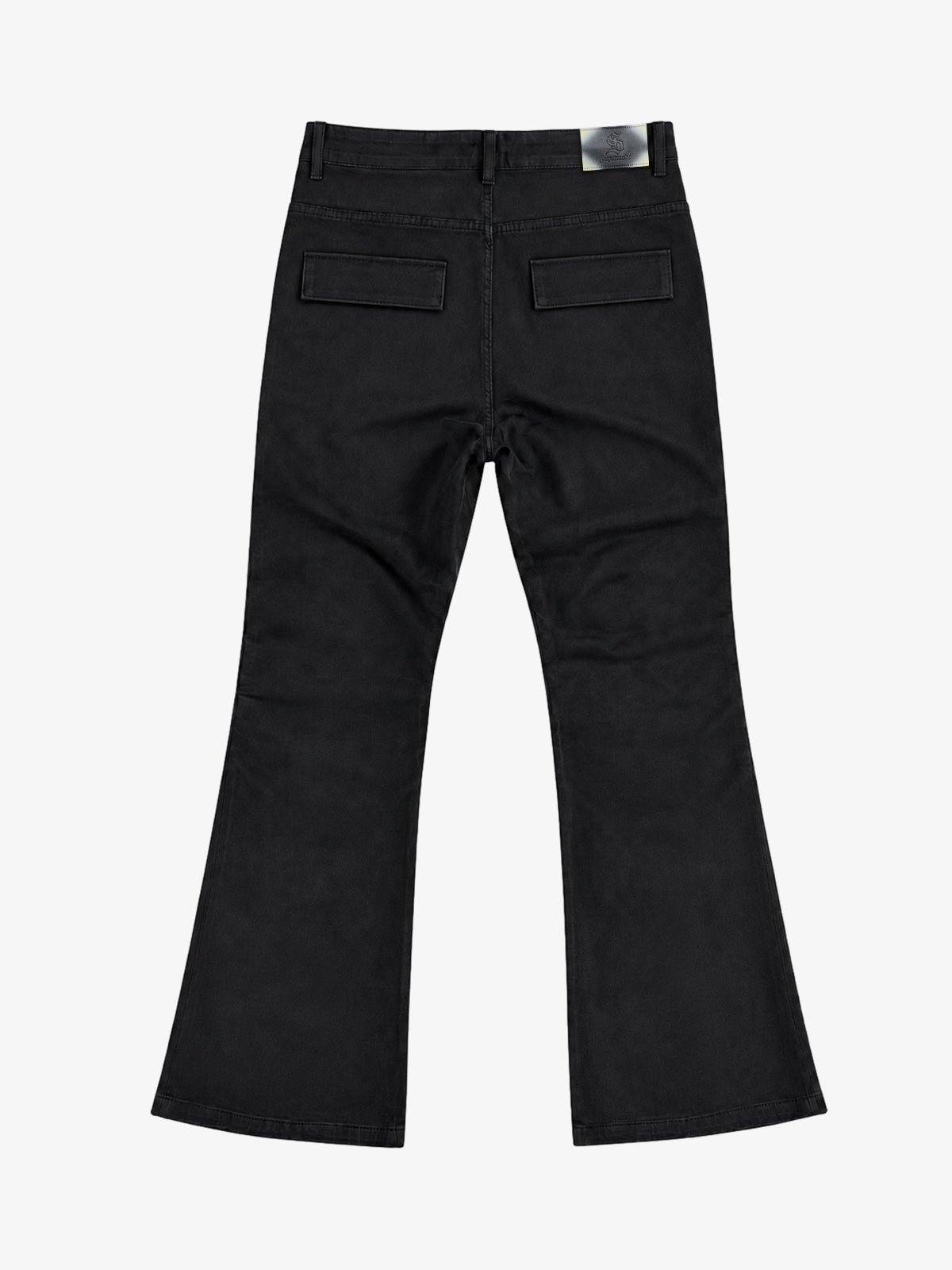 Studded Zip-Detail Bootcut Jeans