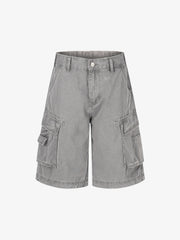 Used-Look-Cargoshorts mit vielen Taschen