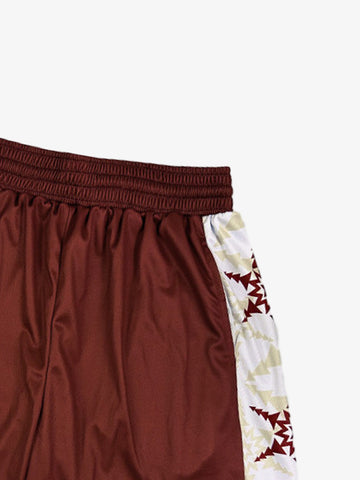 Geometric Star Panel Athletic Shorts 