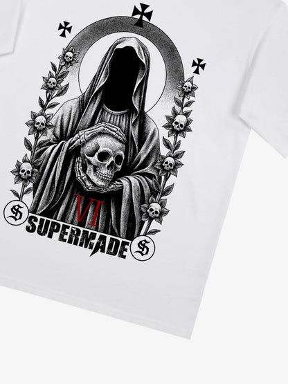 Thesupermade Dark Gothic Headless Skull Death T-shirt 