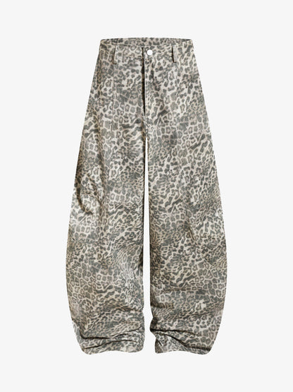 Leopard Print Wide Leg Pants - Trendy and Stylish for Everyday Wear 
