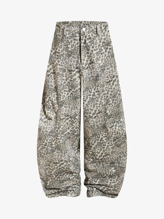 Leopard Print Wide Leg Pants - Trendy and Stylish for Everyday Wear 