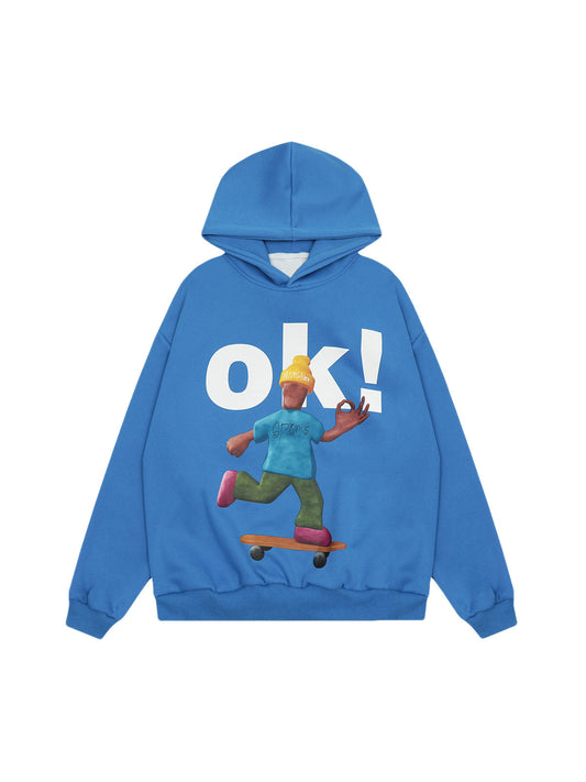 Thesupermade Skateboard Character Printed Hoodie - 2322 