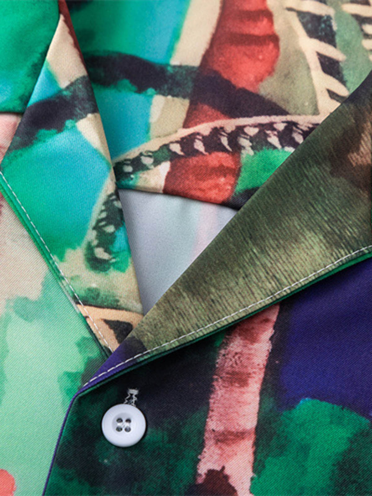 Thesupermade Oil Painting Print Short-sleeved Shirt 