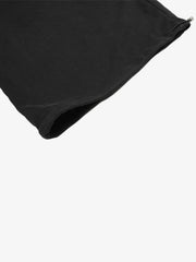 Washed Logo Graphic Elastic-Hem Pants