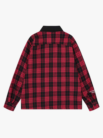 Plaid Graphic Long Sleeve Shirt