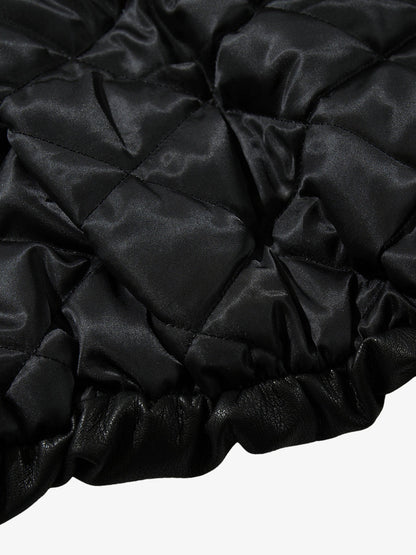 Stylish Black Leather Jacket with Zipper Detail for Modern Fashionistas 