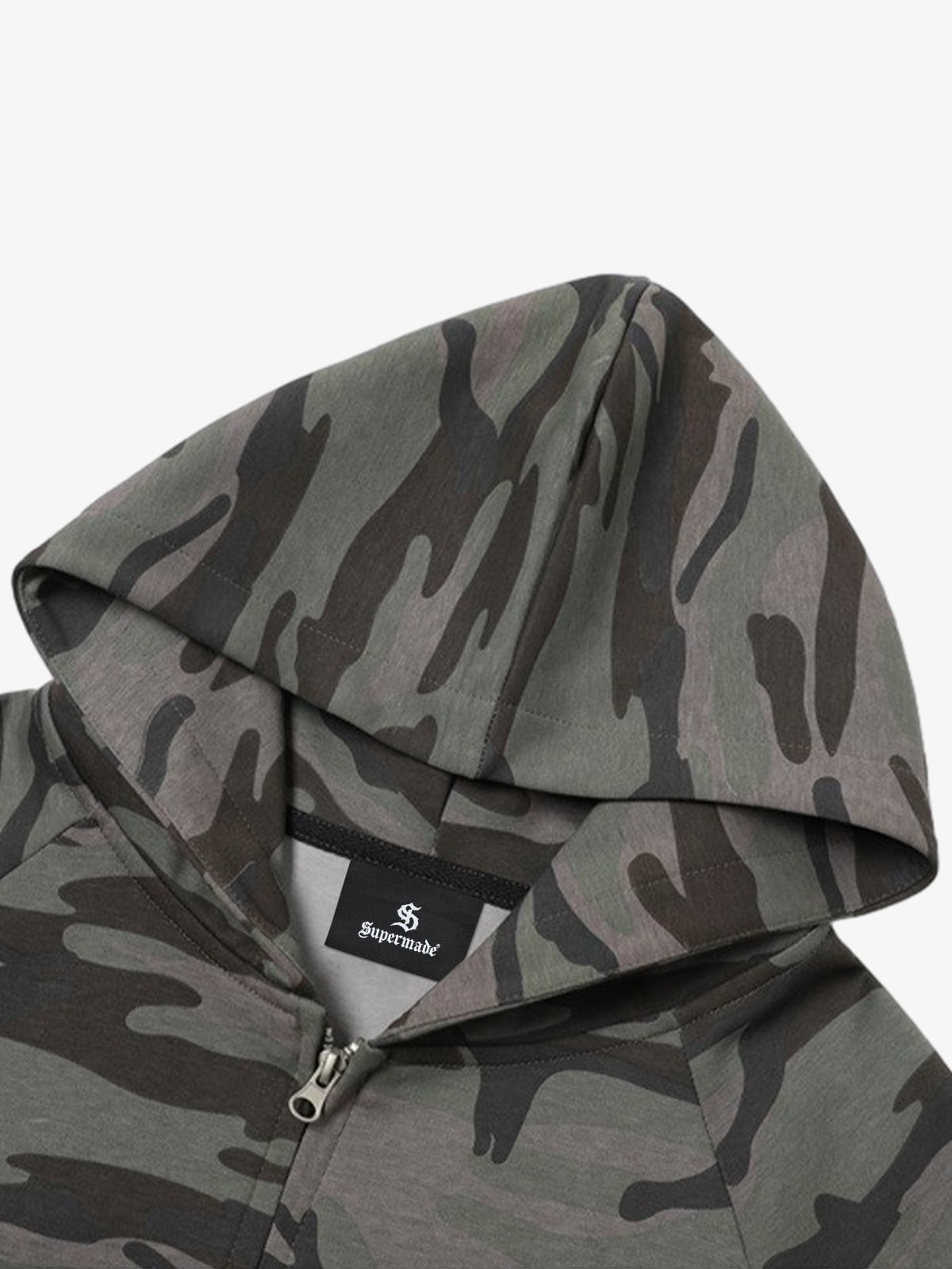 Camouflage Hooded Jacket with Heart Design for Men - Perfect for Casual and Outdoor Activities 