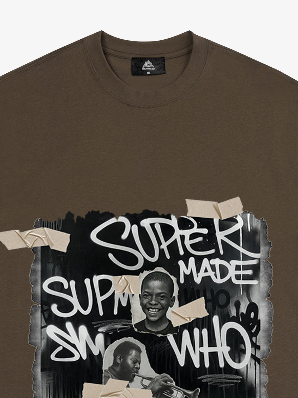 Supermade Street Retro Character Collage T-shirt 