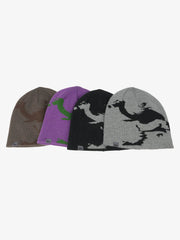 Contrast Color Jacquard Knit Beanie 