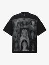 Faceless Portrait Waffle Knit T-Shirt
