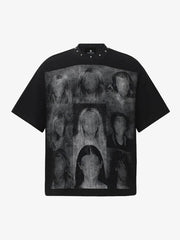 Faceless Portrait Waffle Knit T-Shirt 