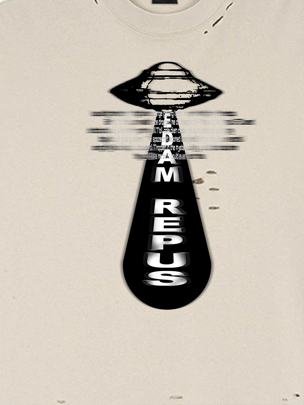 Maglietta corta con grafica UFO