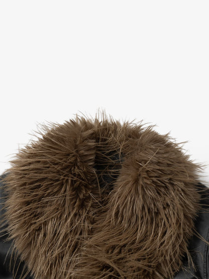 Winter-Ready Corduroy Jacket with Faux Fur Trim for Men 