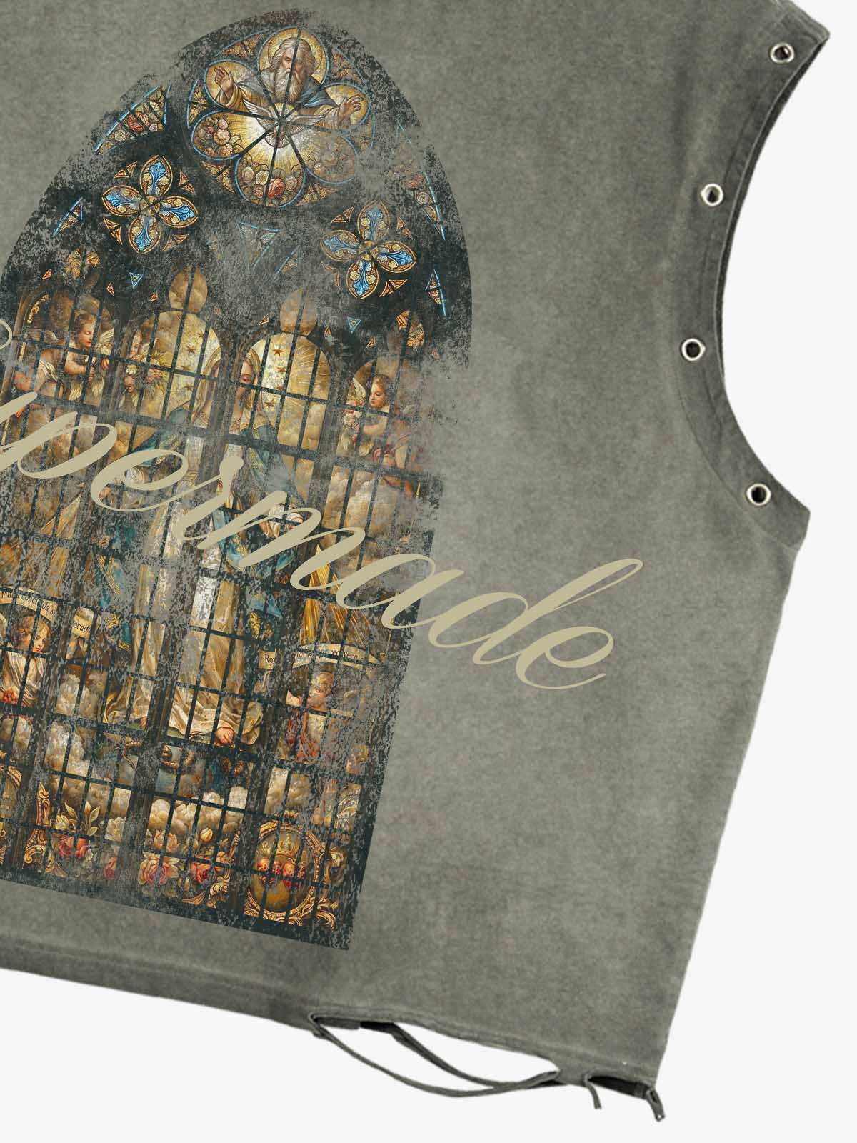 Vintage Cathedral Window Sleeveless T-Shirt 