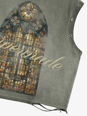 Vintage Cathedral Window Sleeveless T-Shirt 