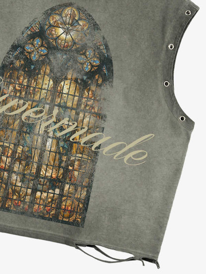 Vintage Cathedral Window Sleeveless T-Shirt 