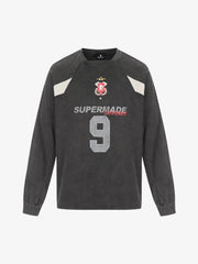Digital Graphic Deconstructed Patchwork Long Sleeve Tee