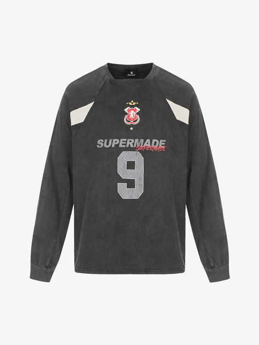 Digital Graphic Deconstructed Patchwork Long Sleeve Tee
