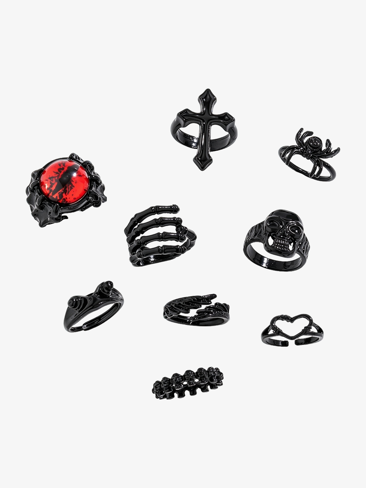 Evil Eye Punk Ring Pack