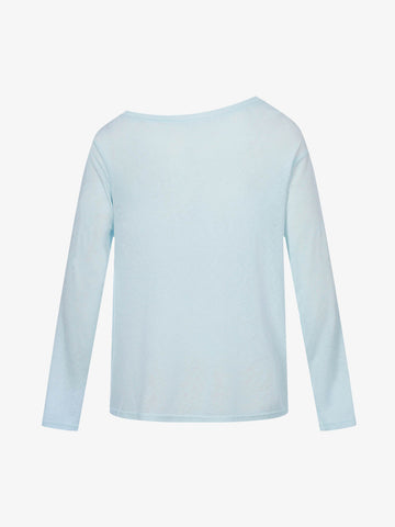 Off Shoulder Bow Graphic Long Sleeve T-Shirt 