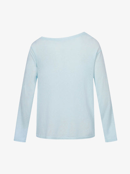 Off Shoulder Bow Graphic Long Sleeve T-Shirt 