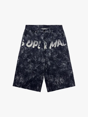 Original Oversized Denim Hoodie And Shorts Set 