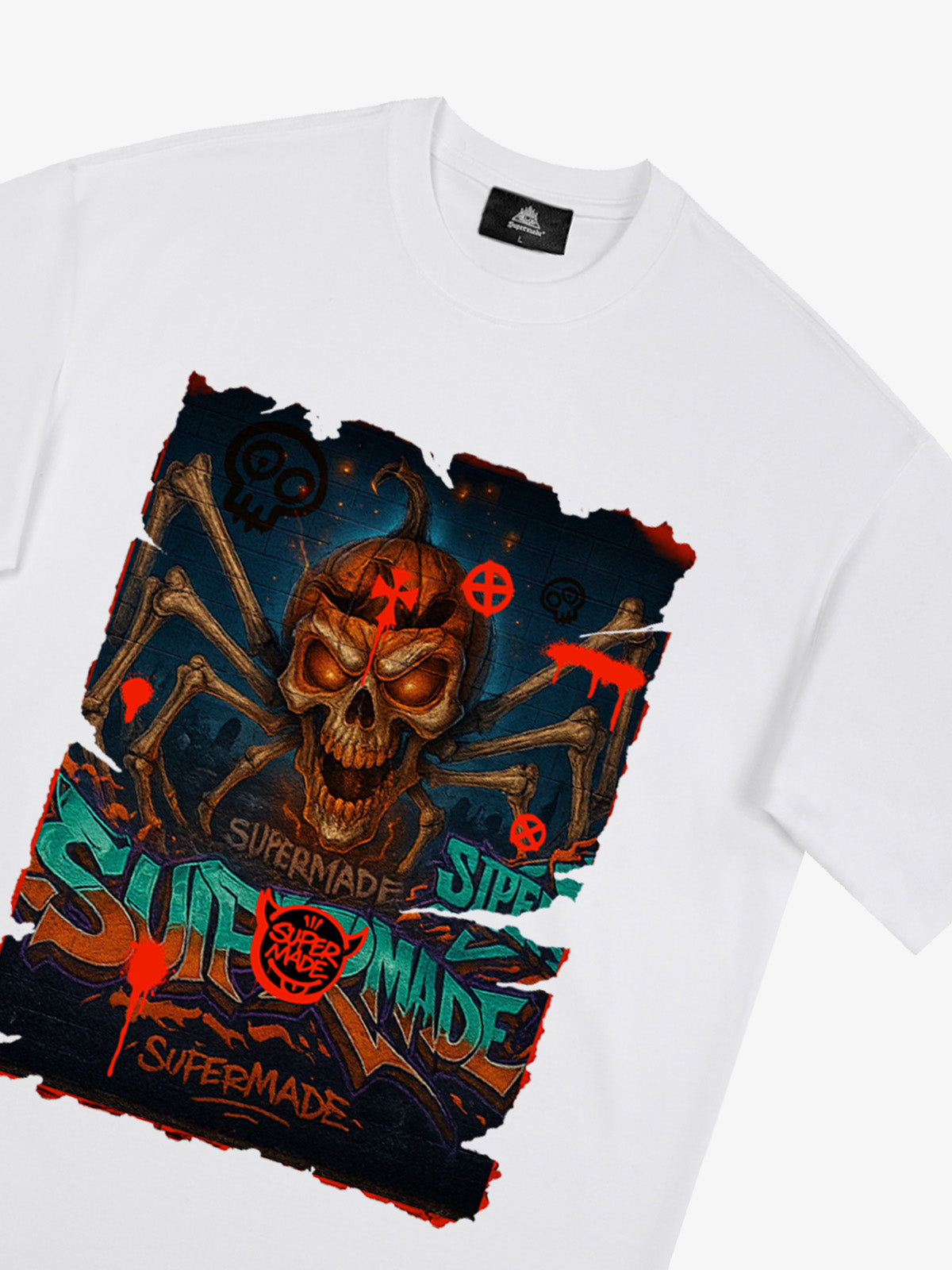 Bloody Dark Skull Spider T-shirt 