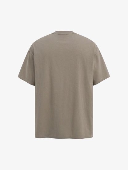 Street Retro Classic Flowing Letter Print T-shirt 