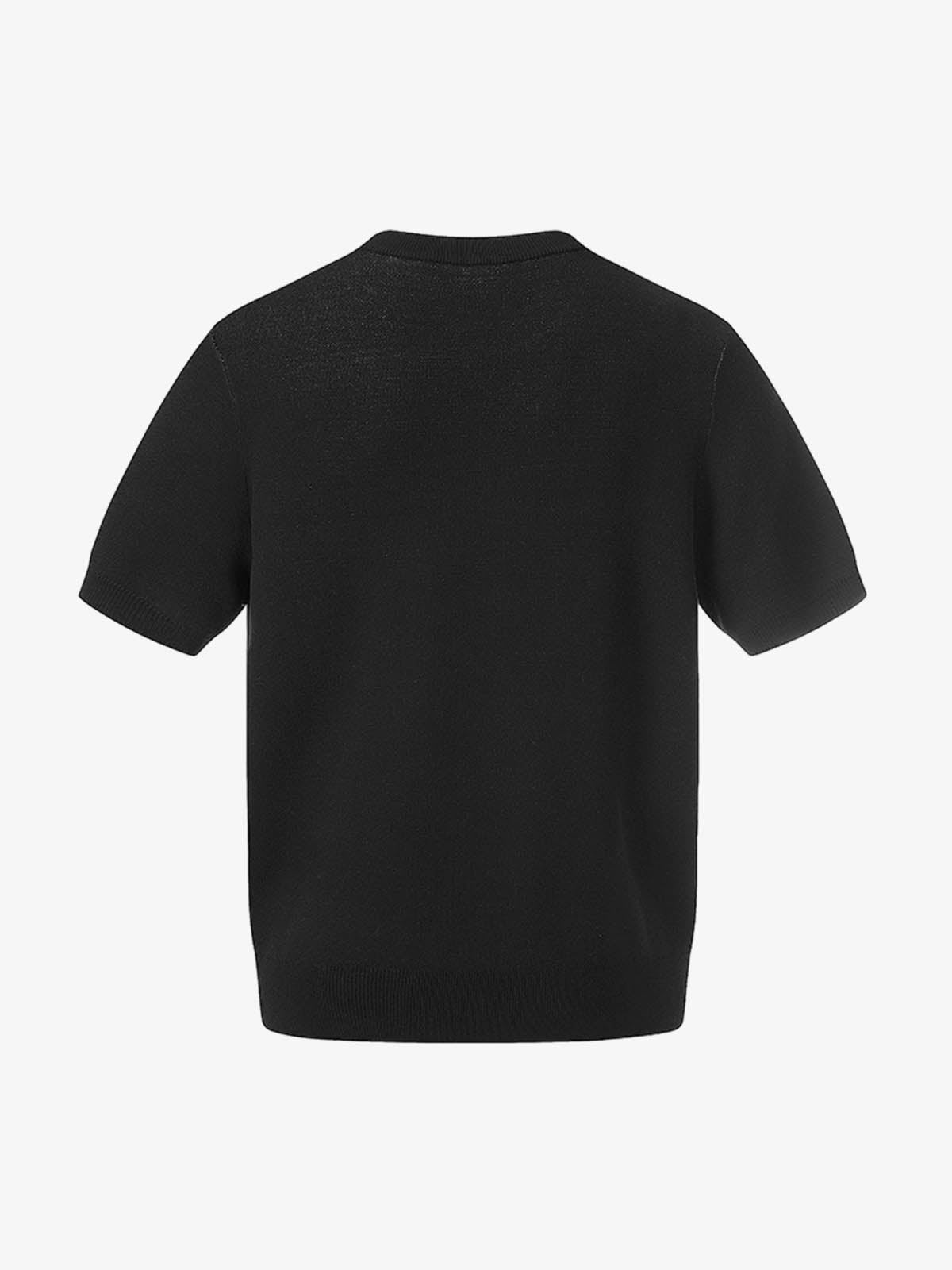 Gothic Cross Graphic Knit T Shirt
