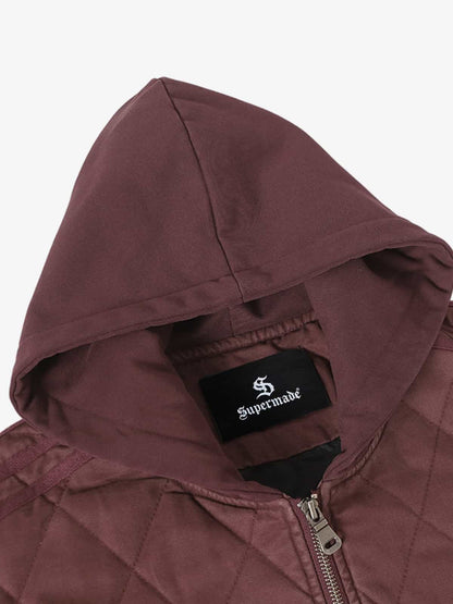 Quilted Hooded Jacket with Pockets - Perfect for Casual and Outdoor Wear 