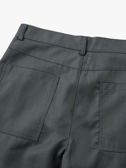 Thesupermade Double-Button Design Pleated Suit Casual Pants 