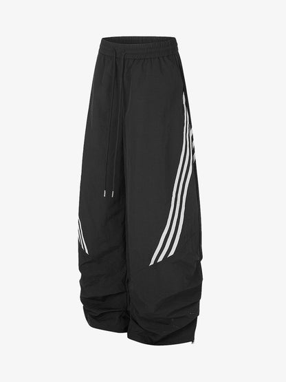 American Vintage-Style Striped Sweatpants