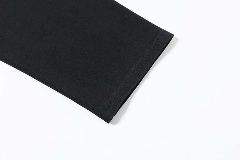 Cotton Blend Long Sleeve T-Shirt with Peace Symbol Skull Print and "End the War" Graphic Design 