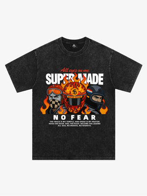 Motorcycle racing graphic T-shirt 