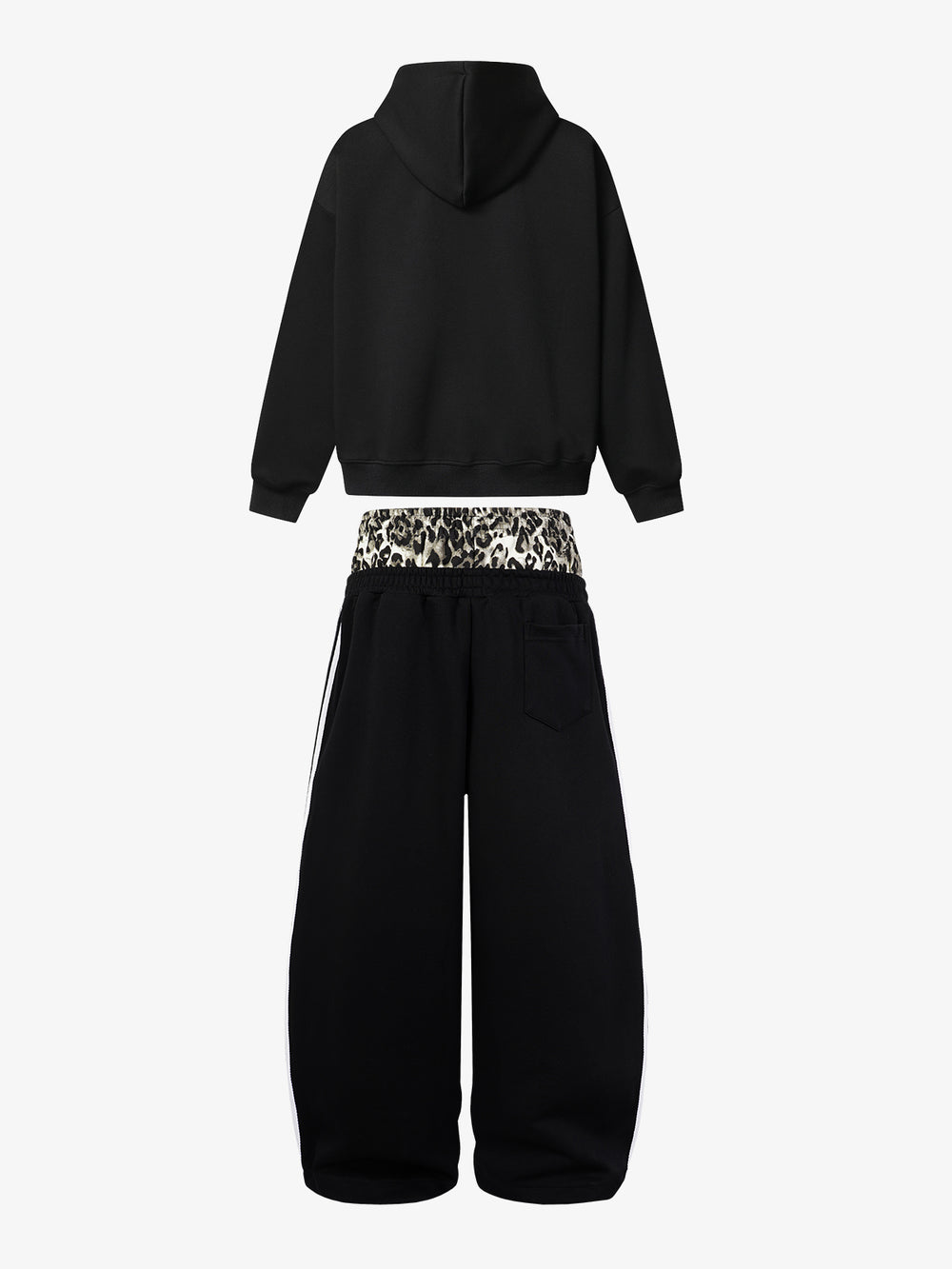Leopard Double Waist Boxy Fit Set