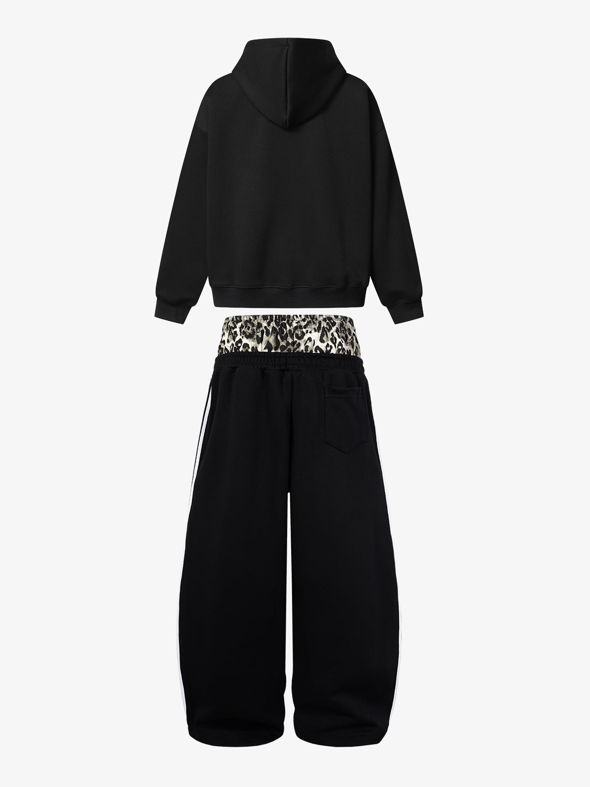 Leopard Double Waist Boxy Fit Set